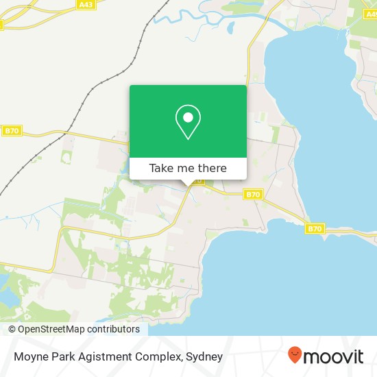 Mapa Moyne Park Agistment Complex