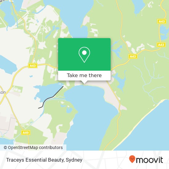 Traceys Essential Beauty map