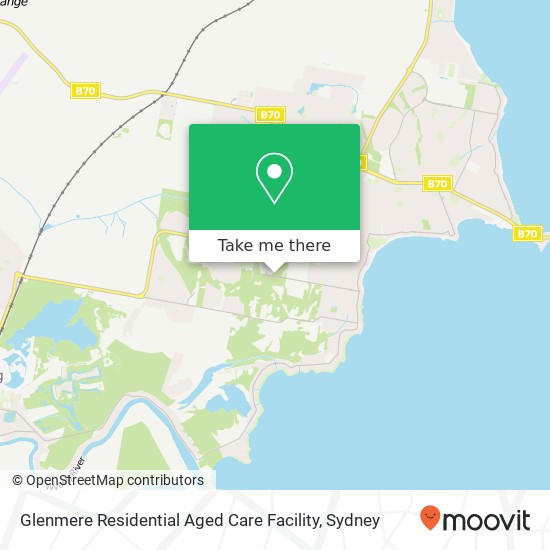 Mapa Glenmere Residential Aged Care Facility