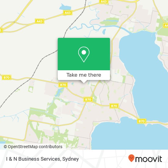 I & N Business Services map