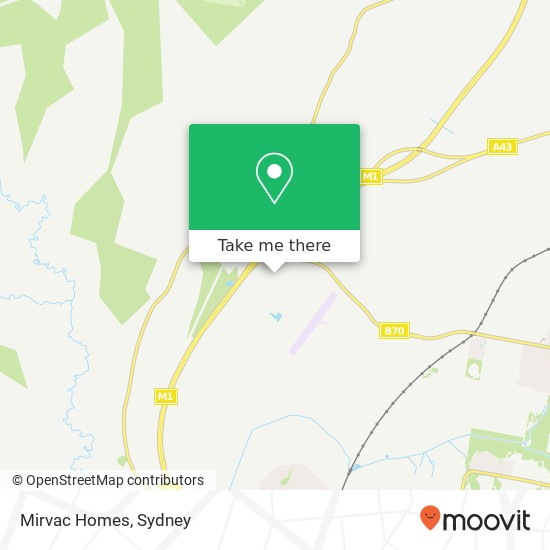 Mapa Mirvac Homes