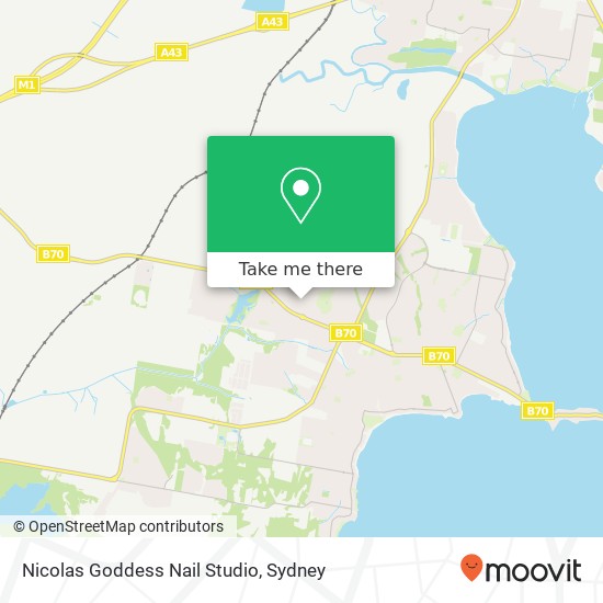 Nicolas Goddess Nail Studio map