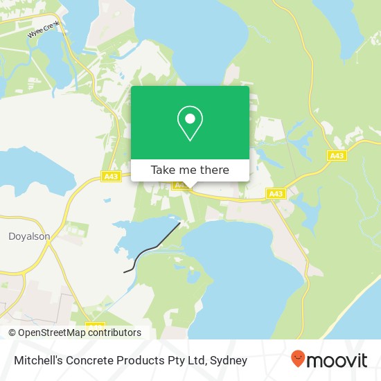 Mitchell's Concrete Products Pty Ltd map