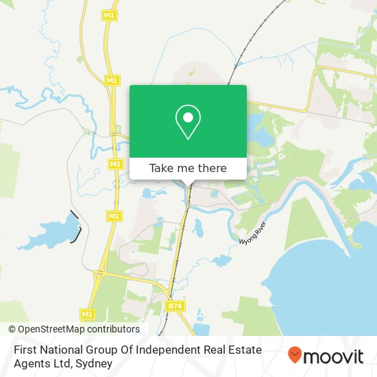 First National Group Of Independent Real Estate Agents Ltd map