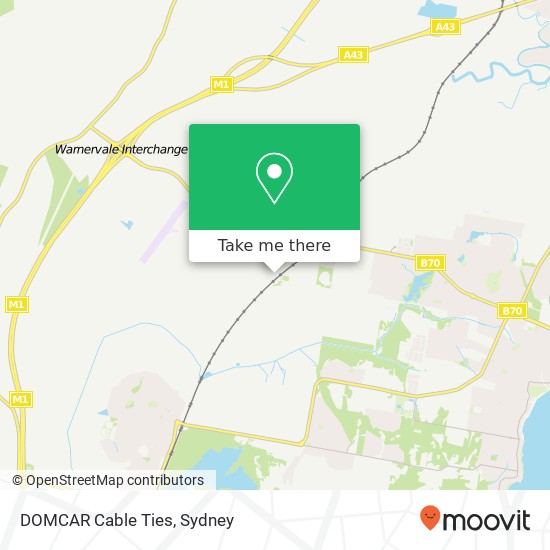 Mapa DOMCAR Cable Ties