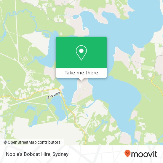 Noble's Bobcat Hire map
