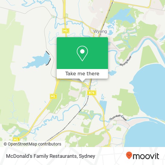 Mapa McDonald's Family Restaurants