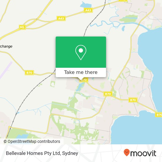 Bellevale Homes Pty Ltd map