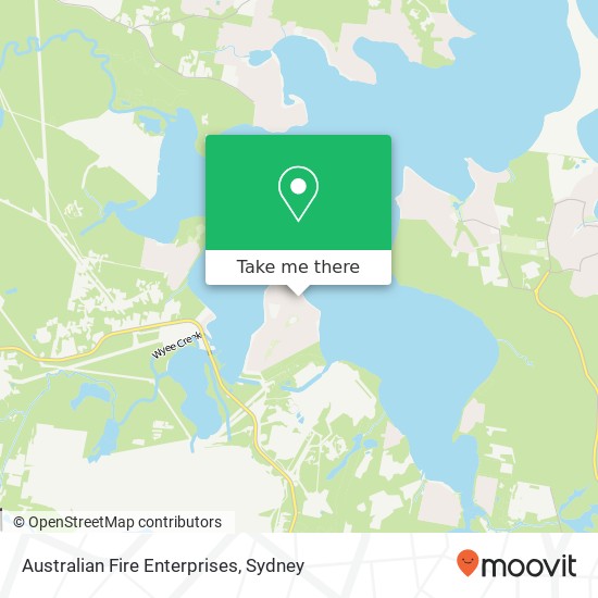 Mapa Australian Fire Enterprises