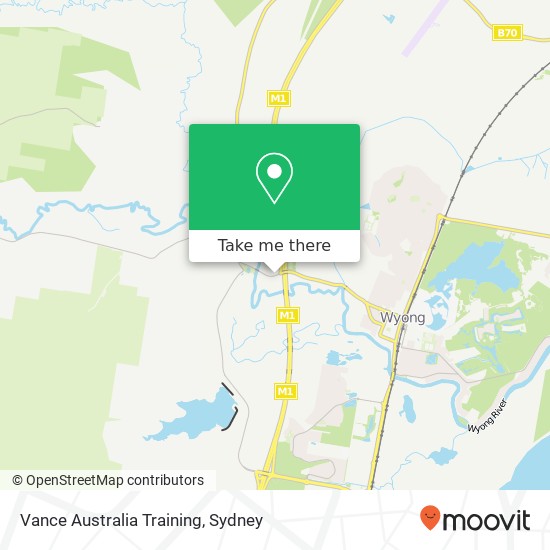 Mapa Vance Australia Training