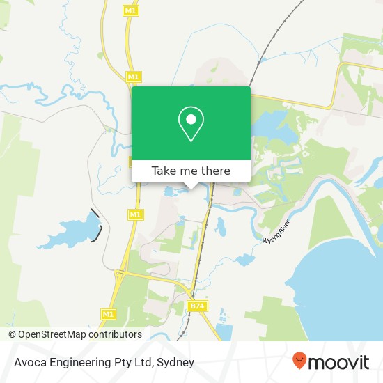 Avoca Engineering Pty Ltd map