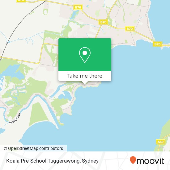 Koala Pre-School Tuggerawong map