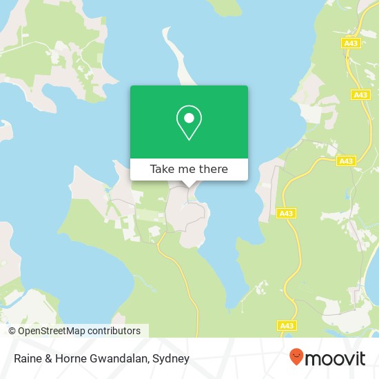 Raine & Horne Gwandalan map