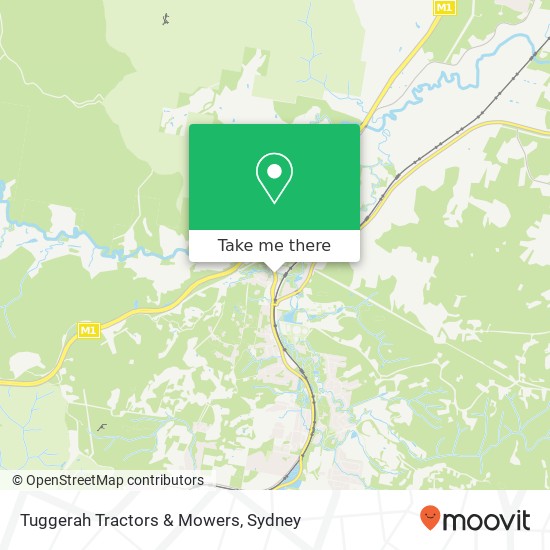 Mapa Tuggerah Tractors & Mowers