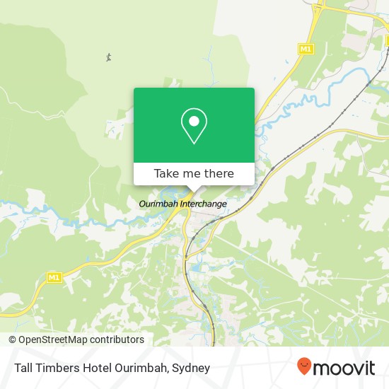 Tall Timbers Hotel Ourimbah map