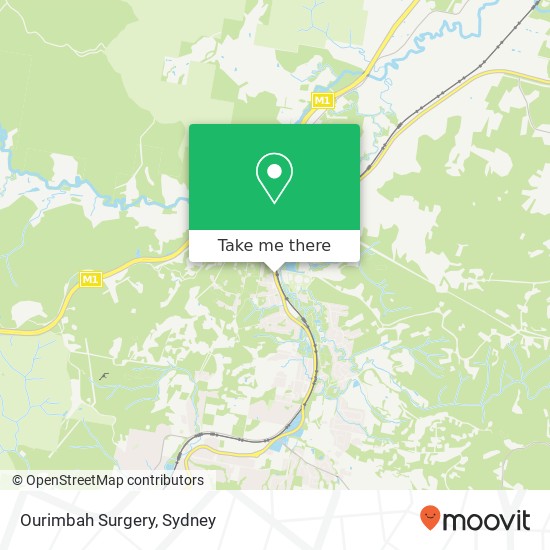 Ourimbah Surgery map