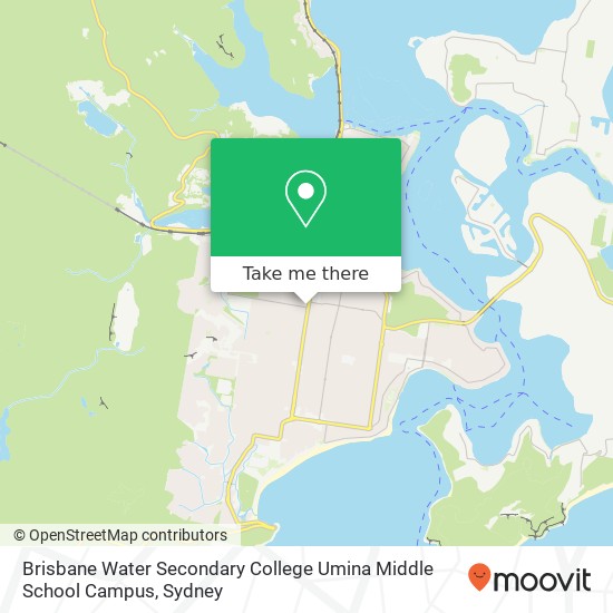 Mapa Brisbane Water Secondary College Umina Middle School Campus