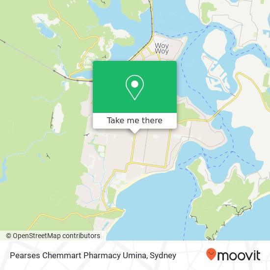 Mapa Pearses Chemmart Pharmacy Umina