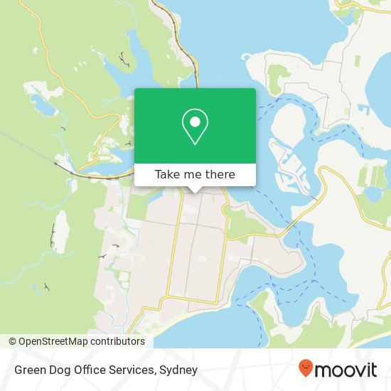 Green Dog Office Services map