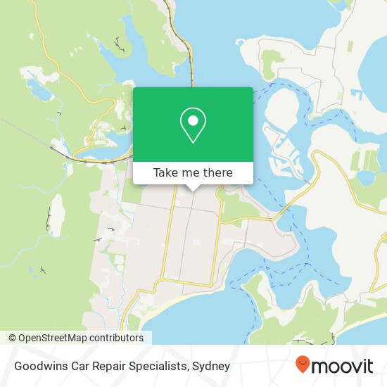 Goodwins Car Repair Specialists map