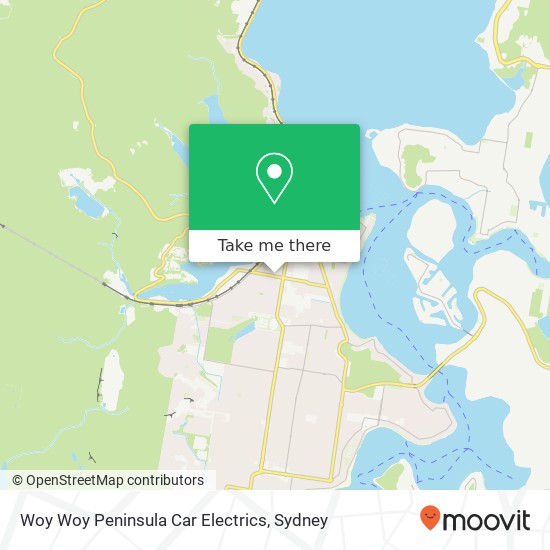 Woy Woy Peninsula Car Electrics map