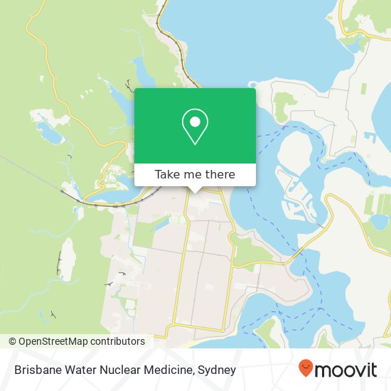 Brisbane Water Nuclear Medicine map