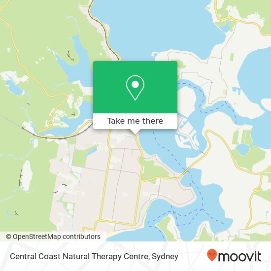 Mapa Central Coast Natural Therapy Centre