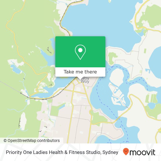 Mapa Priority One Ladies Health & Fitness Studio