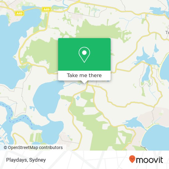 Playdays map