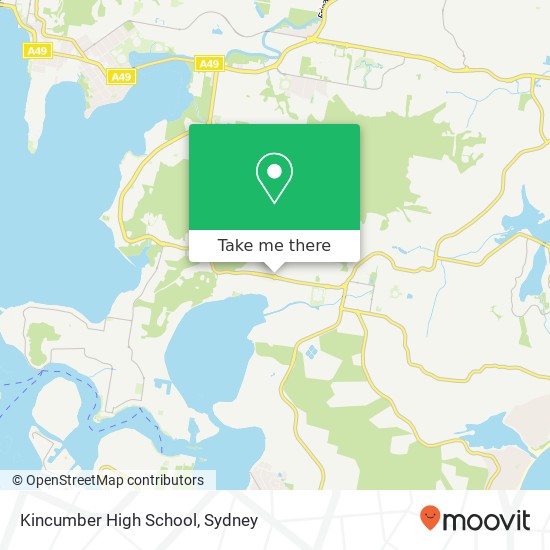 Kincumber High School map