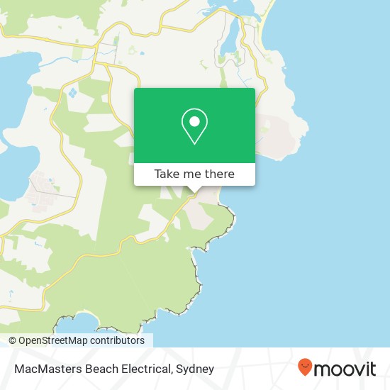 MacMasters Beach Electrical map