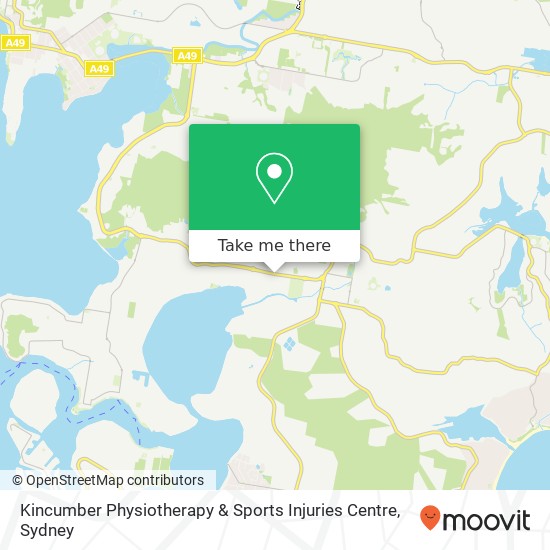 Kincumber Physiotherapy & Sports Injuries Centre map
