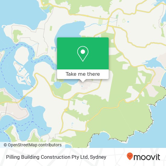 Pilling Building Construction Pty Ltd map