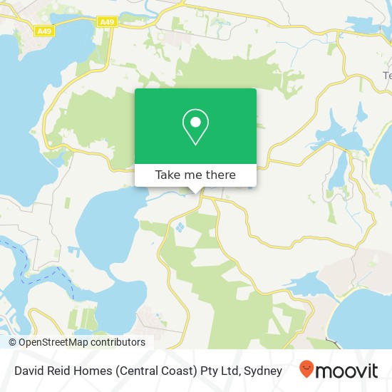 Mapa David Reid Homes (Central Coast) Pty Ltd