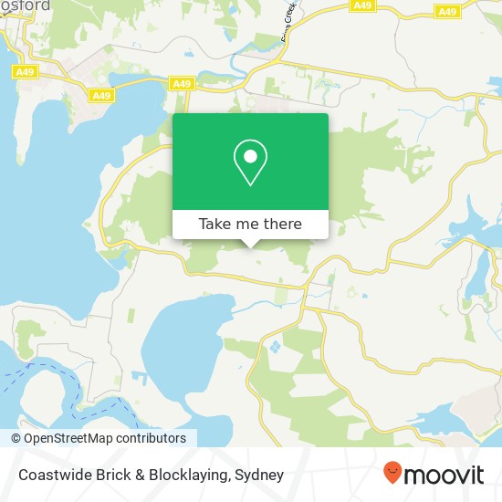 Coastwide Brick & Blocklaying map