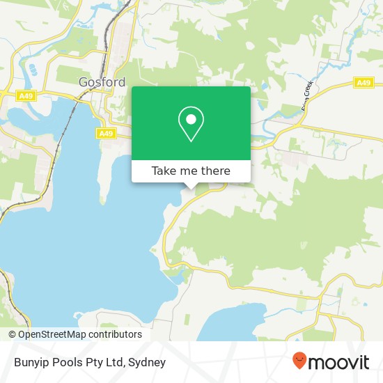 Mapa Bunyip Pools Pty Ltd
