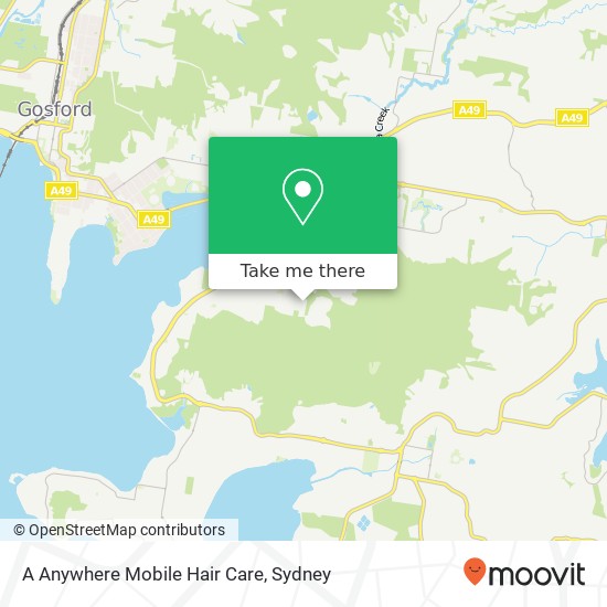 A Anywhere Mobile Hair Care map