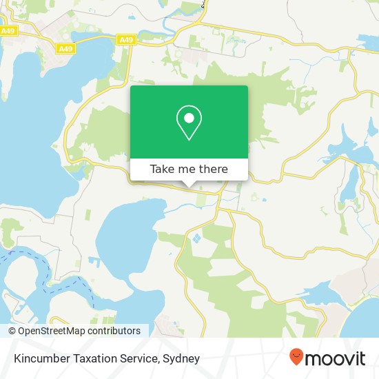 Mapa Kincumber Taxation Service