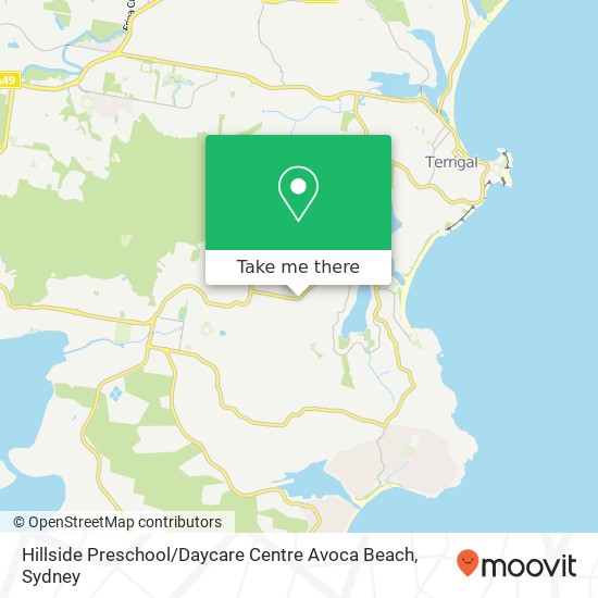 Hillside Preschool / Daycare Centre Avoca Beach map