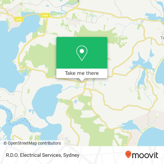 Mapa R.D.O. Electrical Services