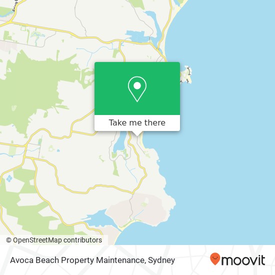 Mapa Avoca Beach Property Maintenance