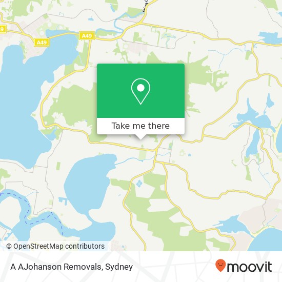 A AJohanson Removals map