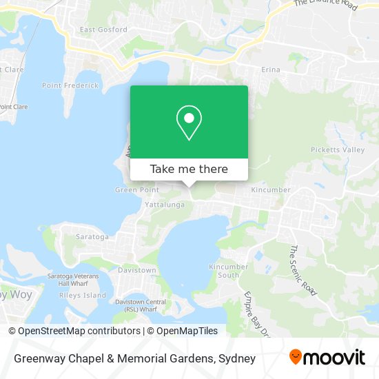 Mapa Greenway Chapel & Memorial Gardens
