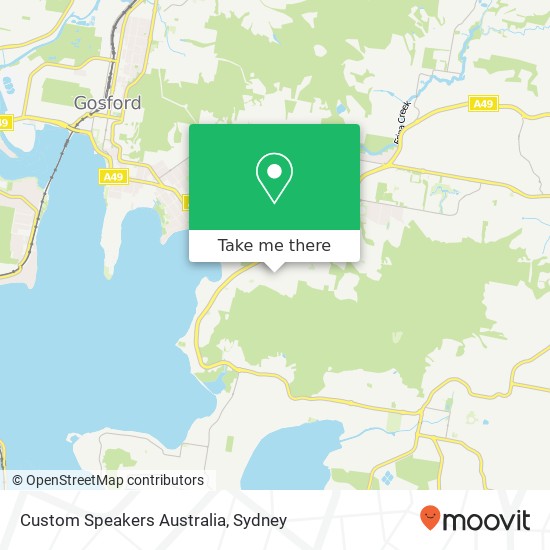 Mapa Custom Speakers Australia
