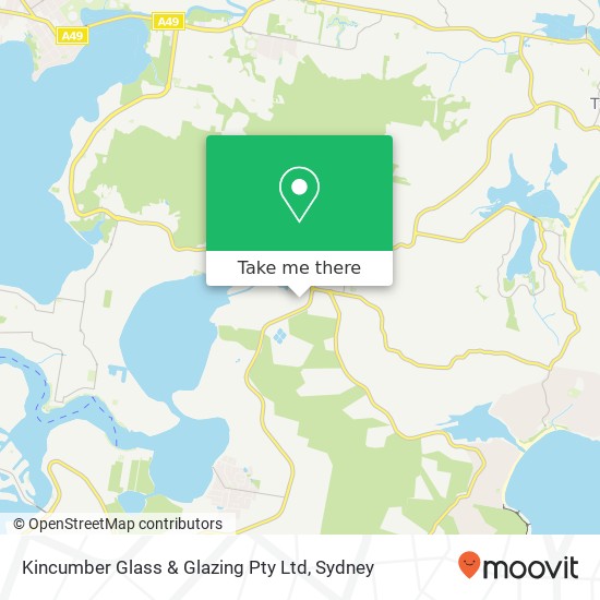 Kincumber Glass & Glazing Pty Ltd map