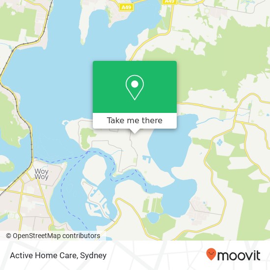Active Home Care map