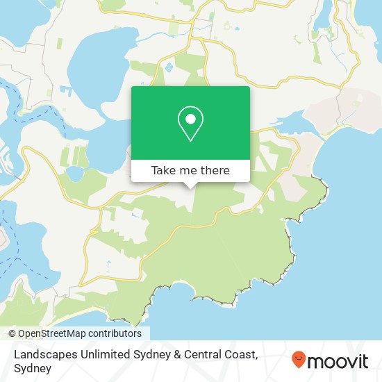 Landscapes Unlimited Sydney & Central Coast map