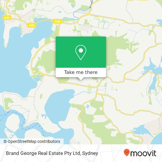 Mapa Brand George Real Estate Pty Ltd