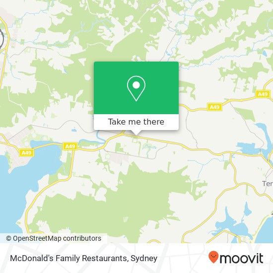 McDonald's Family Restaurants map