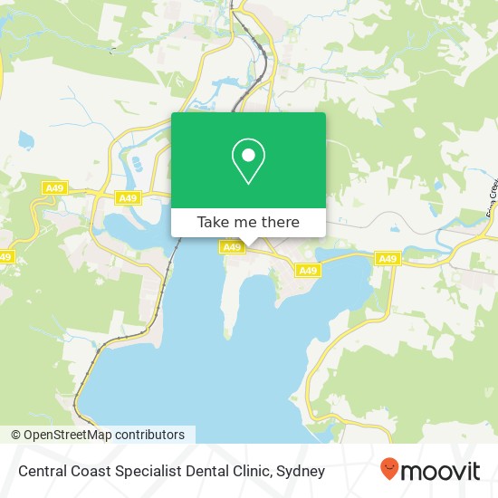 Central Coast Specialist Dental Clinic map